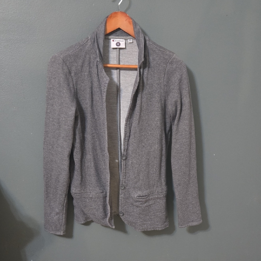 Champion Charcoal Button-Up Cardigan